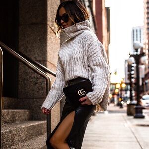 Cozy Beige Knit Sweater